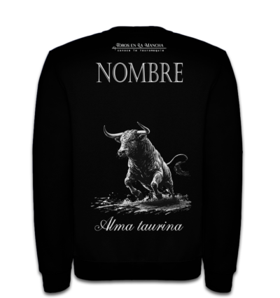 Sudadera Alma taurina personalizada - Negra